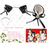COS cat ear hair circle(black with bells)