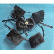 rabbit cat ear ring& tie & handring