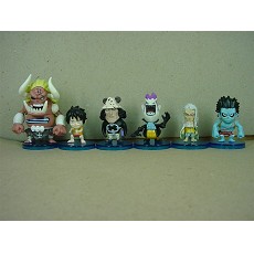 One piece anime figures(6 a set)