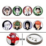 Bleach anime Badges(8 a set)