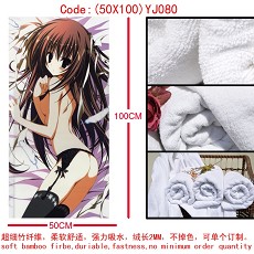 Miku anime cotton bath towels