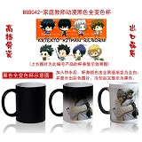 Reborn anime hot and cold color cup