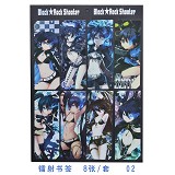 Black rock shooter anime bookmarks(8pcs a set)