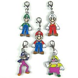 Super Mario anime metal keychains