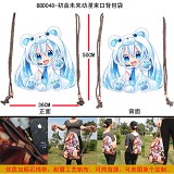 Miku anime drawstring bag/backpack