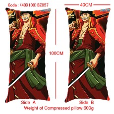 One piece zoro anime double sides pillow(40X100)BZ057