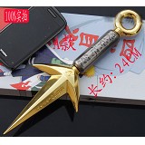 Naruto cosplay metal weapon kunai(gold)