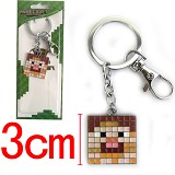 Minecraft anime key chain