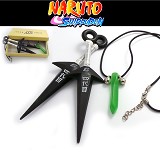 Naruto anime cos weapon+necklace