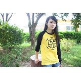 One Piece Law anime long sleeve cotton t-shirt