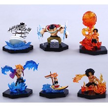 One Piece anime figures(6pcs a set)