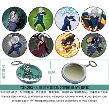 Naruto anime mirror key chains(8pcs a set)