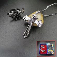 Death Note anime necklace+ring