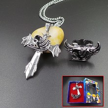 Fairy Tail anime necklace+ring