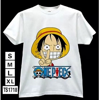 One Piece anime white t-shirt