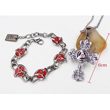 Naruto anime bracelet+necklace