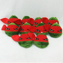 4inches Teenage Mutant Ninja Turtles plush dolls set(10pcs)