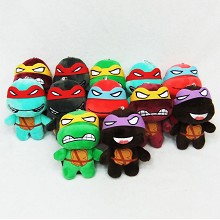 4inches Teenage Mutant Ninja Turtles plush dolls set(10pcs a set)