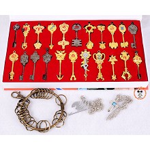 Fairy Tail key chains set(22pcs a set)