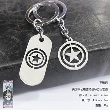 Captain America lovers key chains