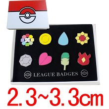 Pokemon anime brooches pins a set
