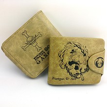 One Piece ACE pu wallet