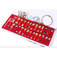 Fairy Tail key chains set