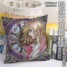 Howl's Moving Castle two-sided cotton fabric pillo...