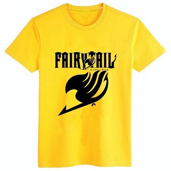 Fairy Tail cotton yellow t-shirt