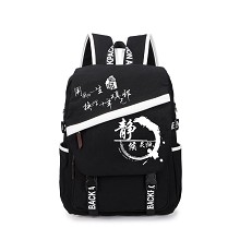 Tomb Notes black backpack bag