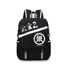 Gintama black backpack bag