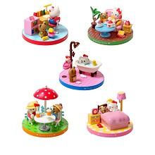 Hello kitty figures set(5pcs a set)