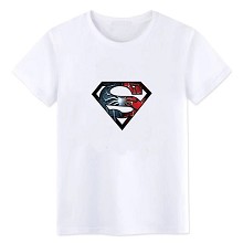 Super man cotton white t-shirt