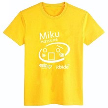 Hatsune Miku cotton luminous yellow t-shirt