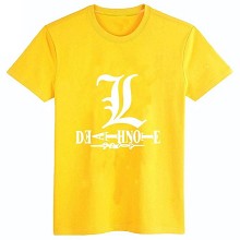 Death Note cotton yellow t-shirt