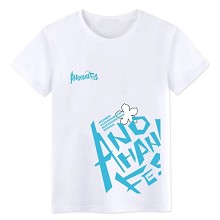 Anohana cotton white t-shirt