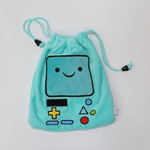 Adventure Time plush drawstring bag