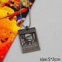 One Piece Zoro wanted necklace