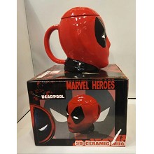 Deadpool red mug cup