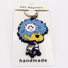 Gintama PVC two-sided key chain