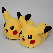 Pokemon Pikachu plush shoes slippers a pair