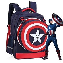 Captain America backpack school bag(black)