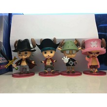 One Piece Chopper figures set(4pcs a set)