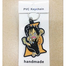 One Piece Luffy two-sided key chain