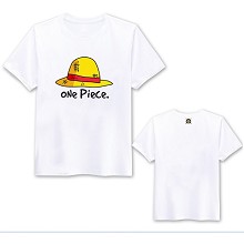One Piece Luffy hat cotton t-shirt