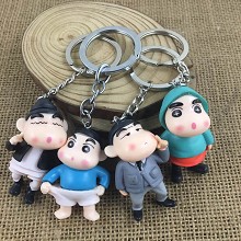 Crayon Shin-chan figure doll key chains set(4pcs a set)