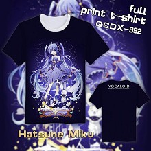 Hatsune Miku VOCALOID full print t-shirt
