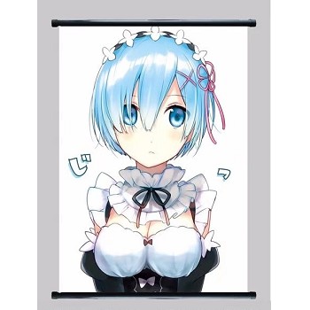 Re:Life in a different world from zero Rem anime wallscroll