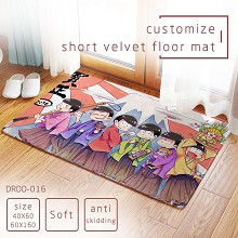 Osomatsu-san short velvet floor mat ground mat(40X60)