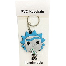 Rick and Morty two-sided key chain